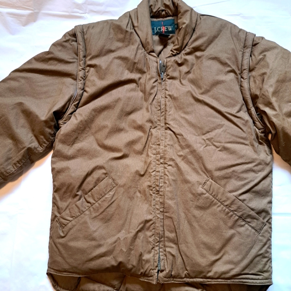 J Crew convertible puffer jacket and vest